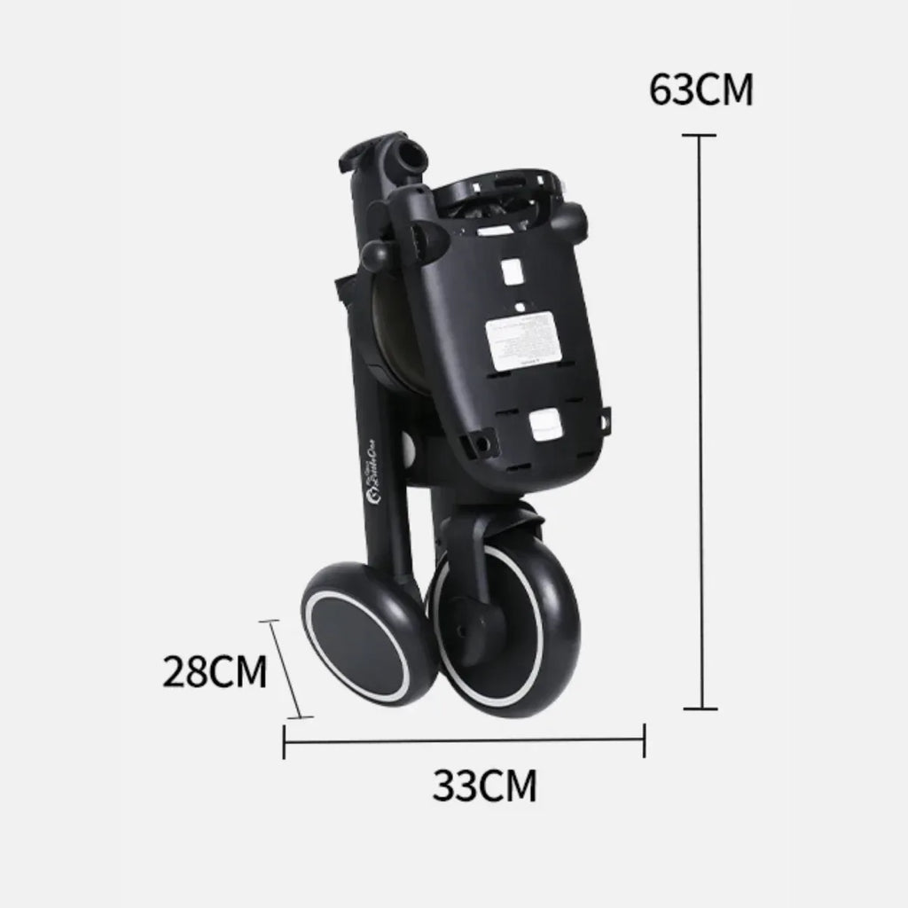 foryourlittleone-xplor-foldable-trike-jet-black-2025-207302 - Bobobiy