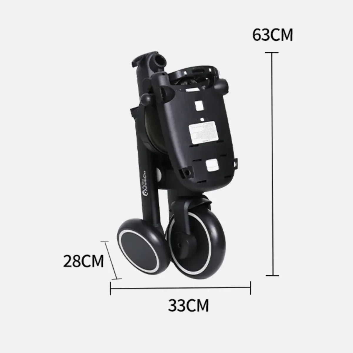 foryourlittleone-xplor-foldable-trike-jet-black-2025-207302 - Bobobiy