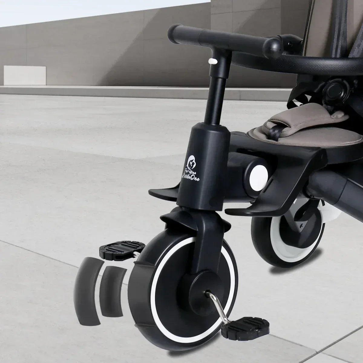 foryourlittleone-xplor-foldable-trike-jet-black-2025-344153 - Bobobiy