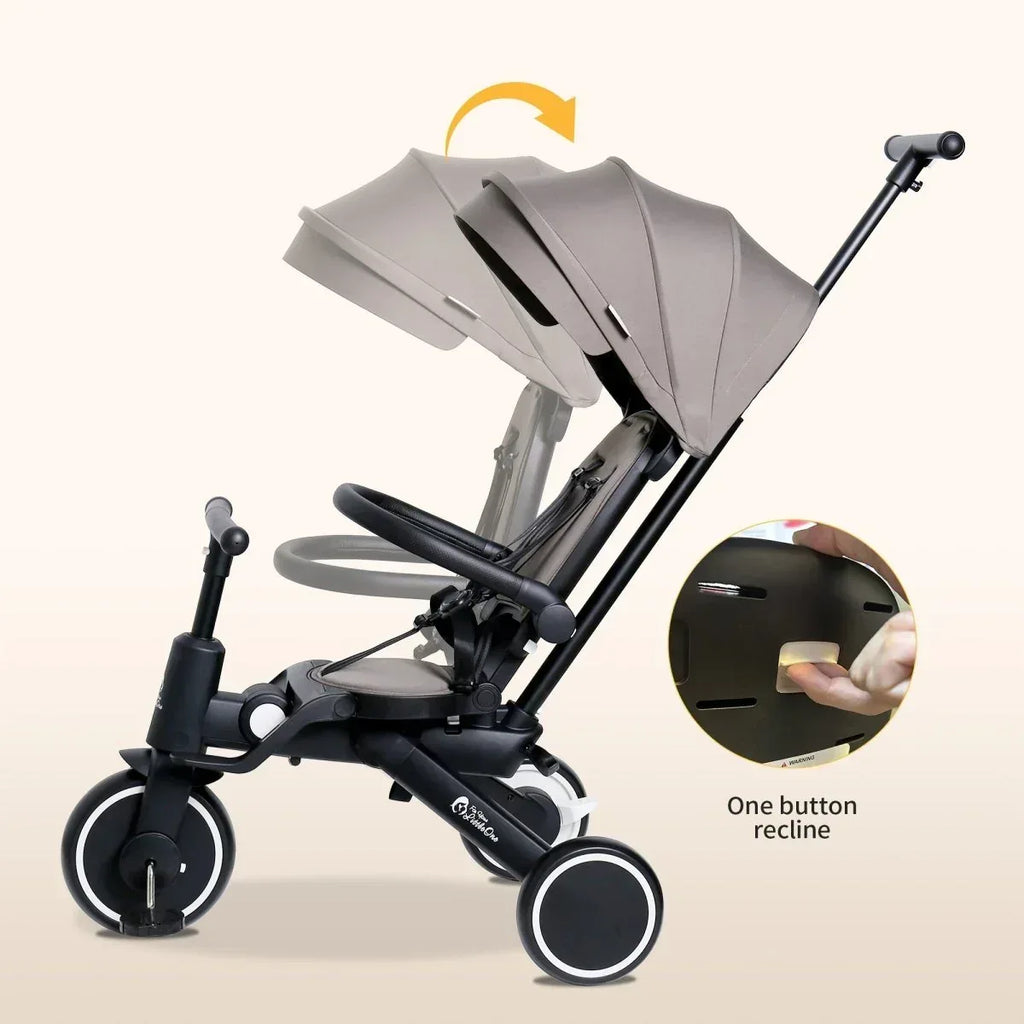 foryourlittleone-xplor-foldable-trike-jet-black-2025-376096 - Bobobiy