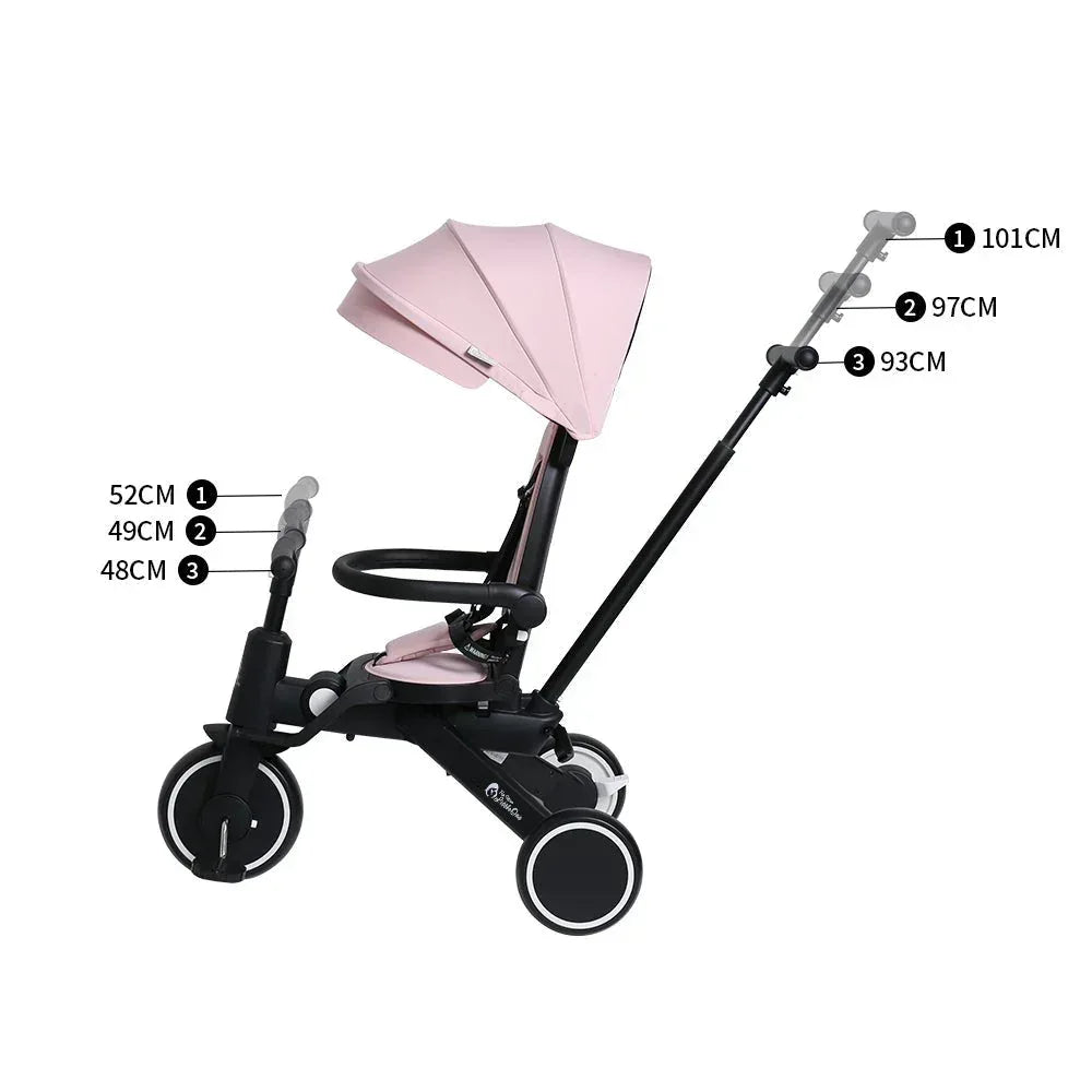 foryourlittleone-xplor-foldable-trike-pastel-pink-2025-711142 - Bobobiy