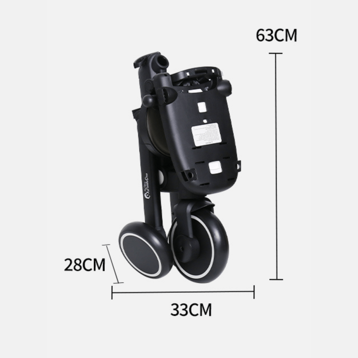 Foryourlittleone Xplor Ultimate 6 in 1 Foldable Trike - Jet Black (10m-4y)