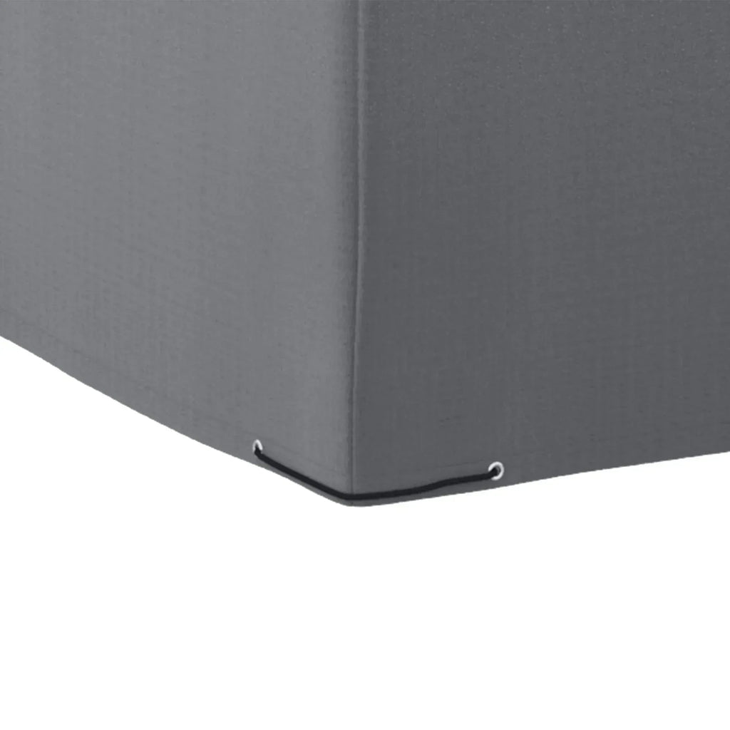 225x210cm Outdoor Garden Rattan Furniture Protective Cover Water UV Resistant Grey - Bobobiy