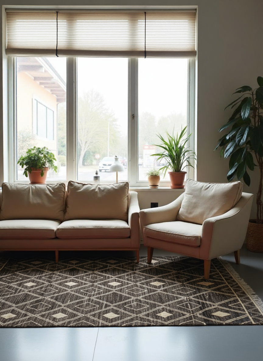 Meknes Hand Knotted Rug - 278 x 189 cm - Handmade