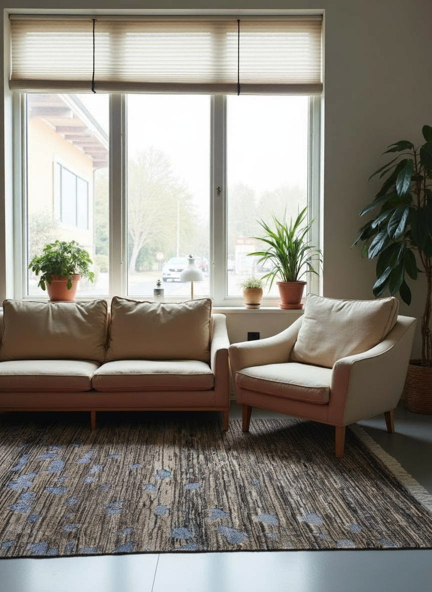 Sculpture Hand Knotted Rug - 247 x 159 cm - Handmade