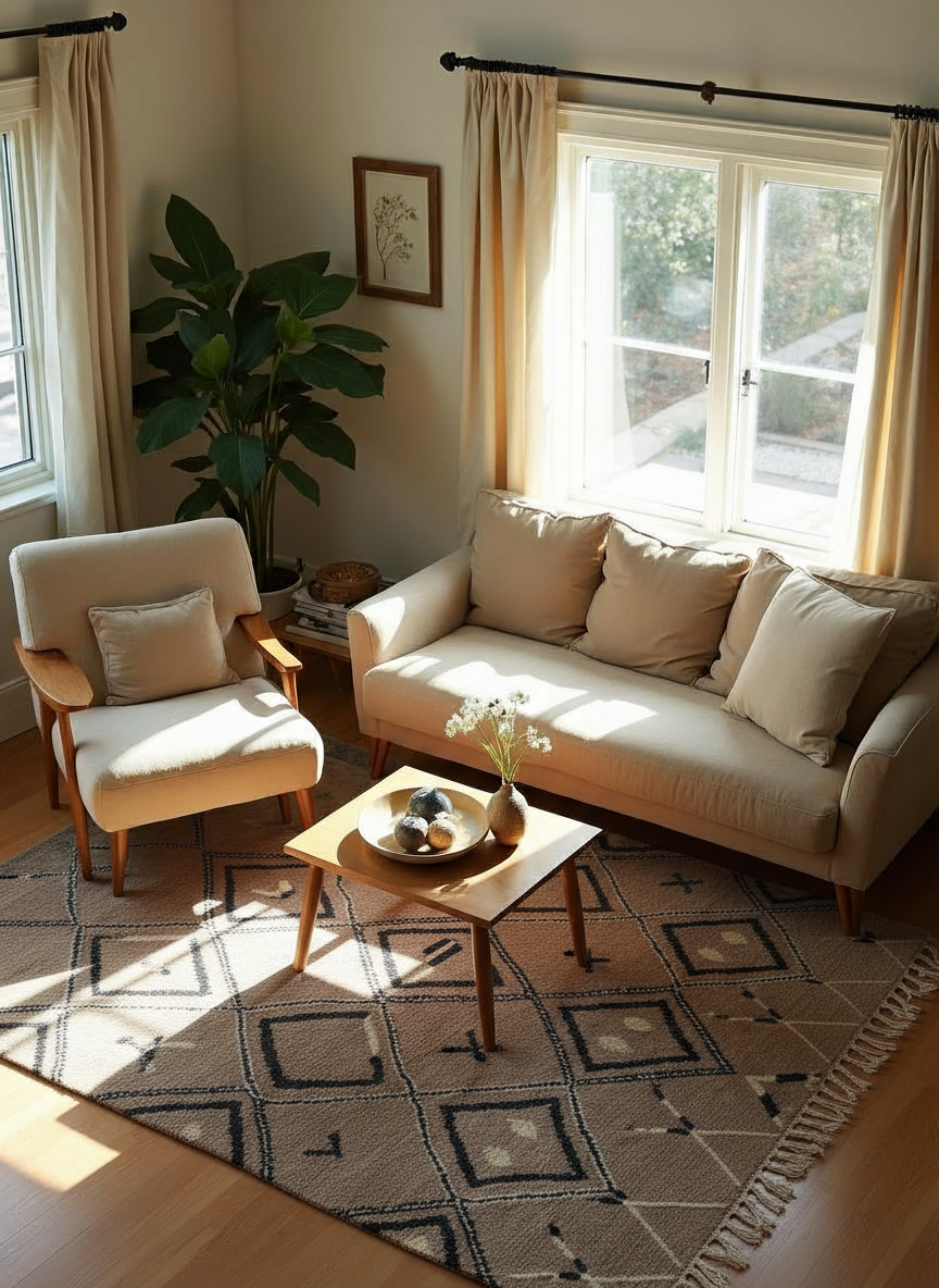 Mystical Hand Knotted Rug - 247 x 153 cm - Handmade