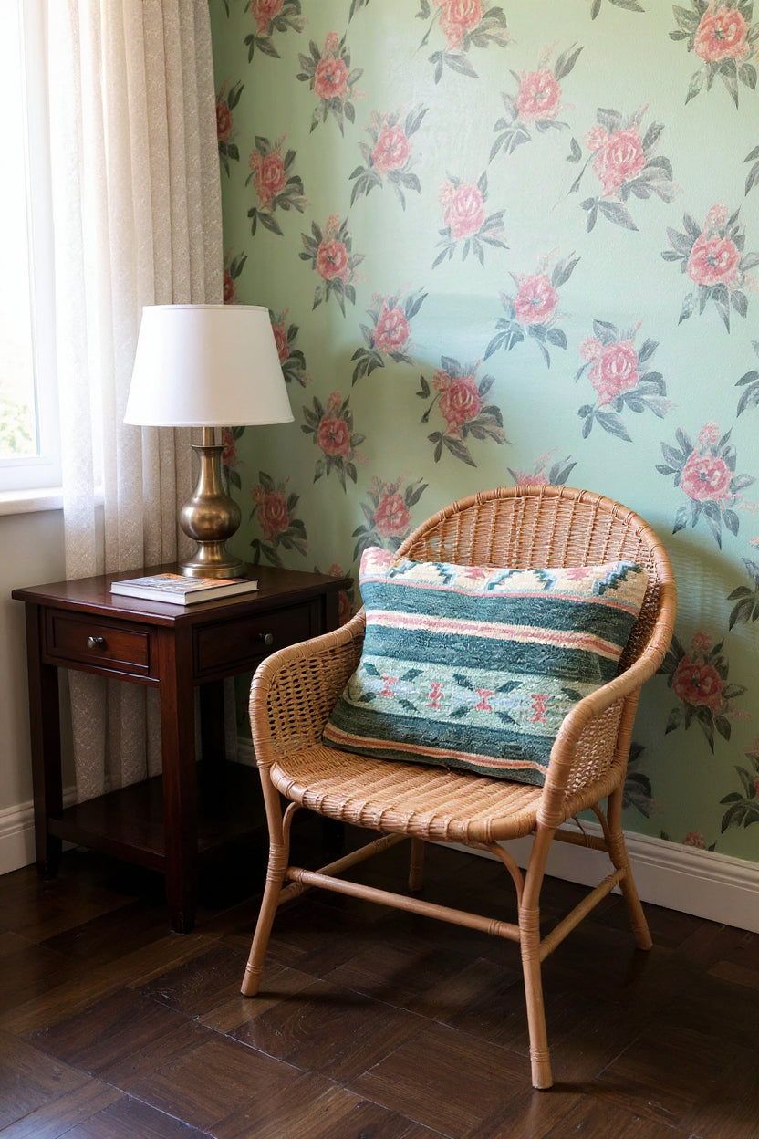 Turkish Kilim Vintage Cushion Cover - 59 x 40 cm - Handmade