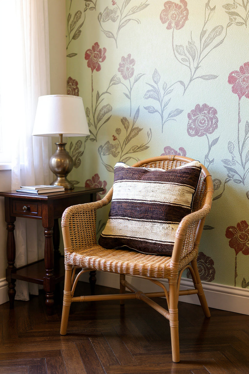 Turkish Kilim Vintage Cushion Cover - 40 x 40 cm - Handmade