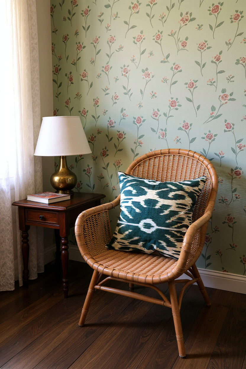 Ikat Cushion Cover - 45 x 45 cm - Handmade