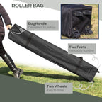 Dark gray roller carry bag with handle for folded pop-up gazebo
