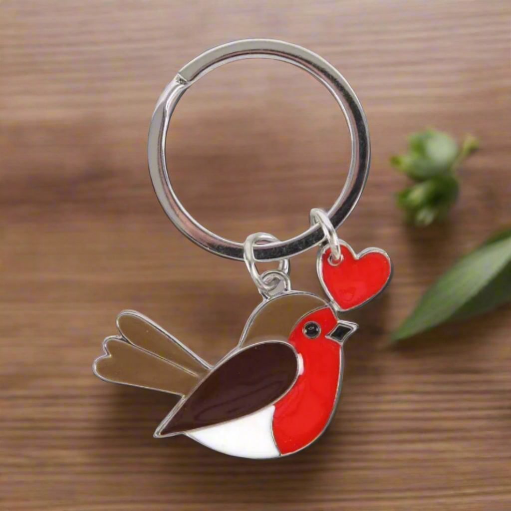 Garden Robin Keyring