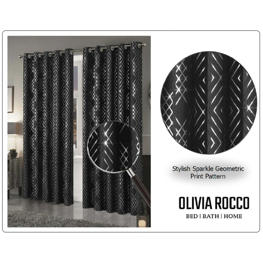 geometric-black-sparkle-blackout-curtains-soft-thermal-insulated-eyelet-ring-top-living-room-bedroom-drapes-by-olivia-rocco-curtain-1092959863 - Bobobiy