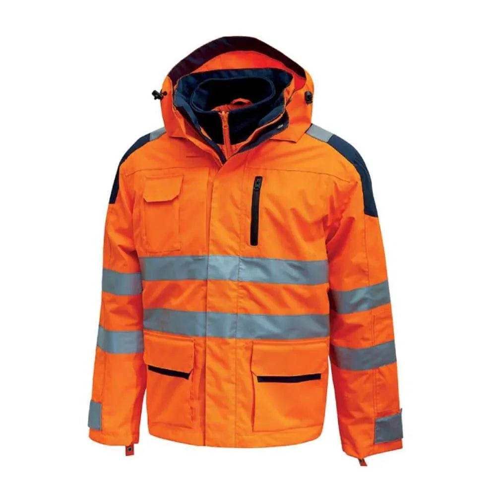 U-POWER BACKER HI-VIS WATERPROOF PARKA - Bobobiy