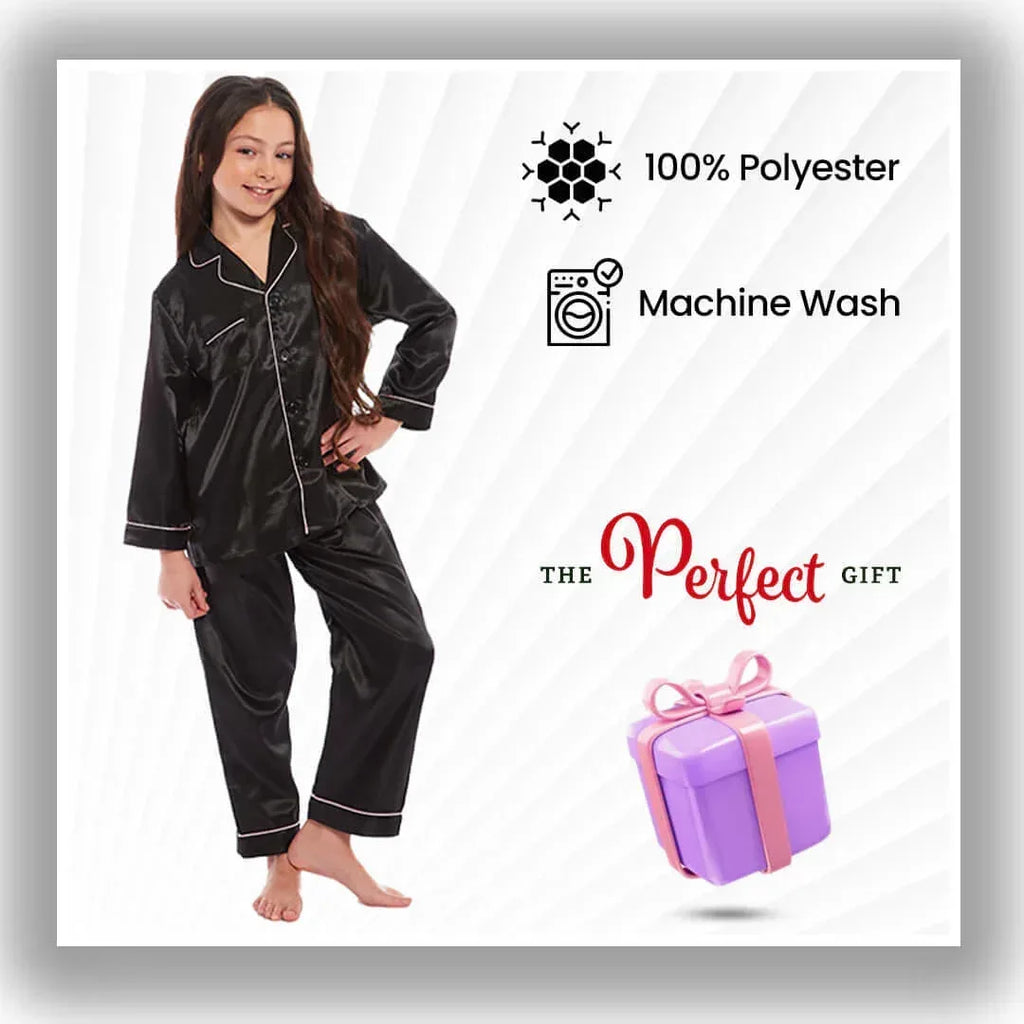 girls-long-sleeve-satin-silk-pyjama-set-comfortable-button-down-sleepwear-in-black-pink-grey-sizes-5-14-yrs-by-daisy-dreamer-pyjamas-1176513387 - Bobobiy