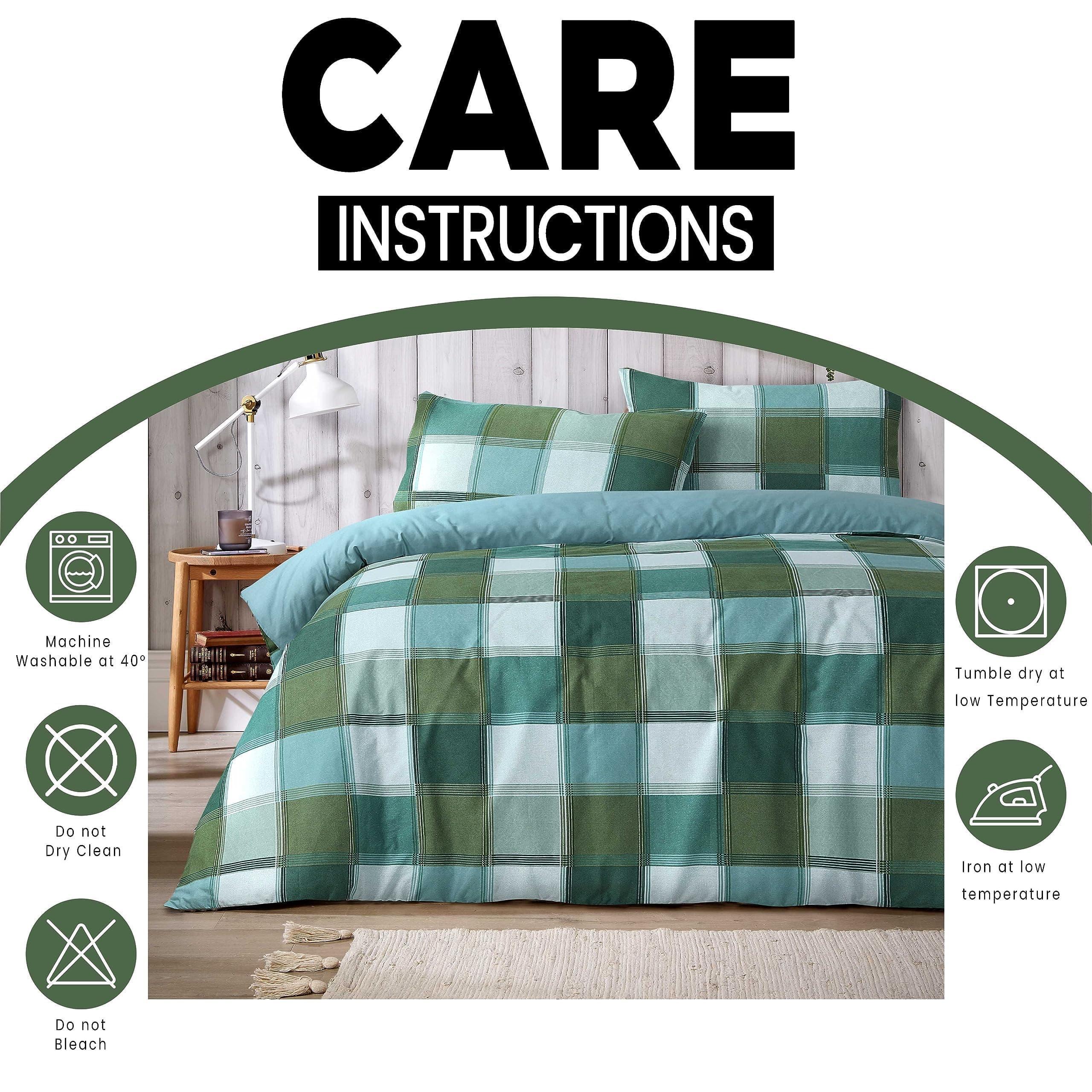 glencoe-reversible-check-duvet-cover-set-with-pillowcases-classic-polycotton-bedding-available-in-single-double-king-sizes-by-olivia-rocco-duvet-cover-945869917 - Bobobiy