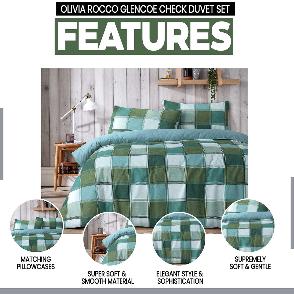 glencoe-reversible-check-duvet-cover-set-with-pillowcases-classic-polycotton-bedding-available-in-single-double-king-sizes-by-olivia-rocco-duvet-cover-945869931 - Bobobiy