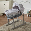 grey-dimple-grey-wicker-baby-moses-basket-with-stand-707162 - Bobobiy