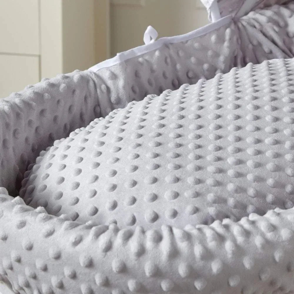 grey-dimple-moses-basket-bedding-set-232582 - Bobobiy