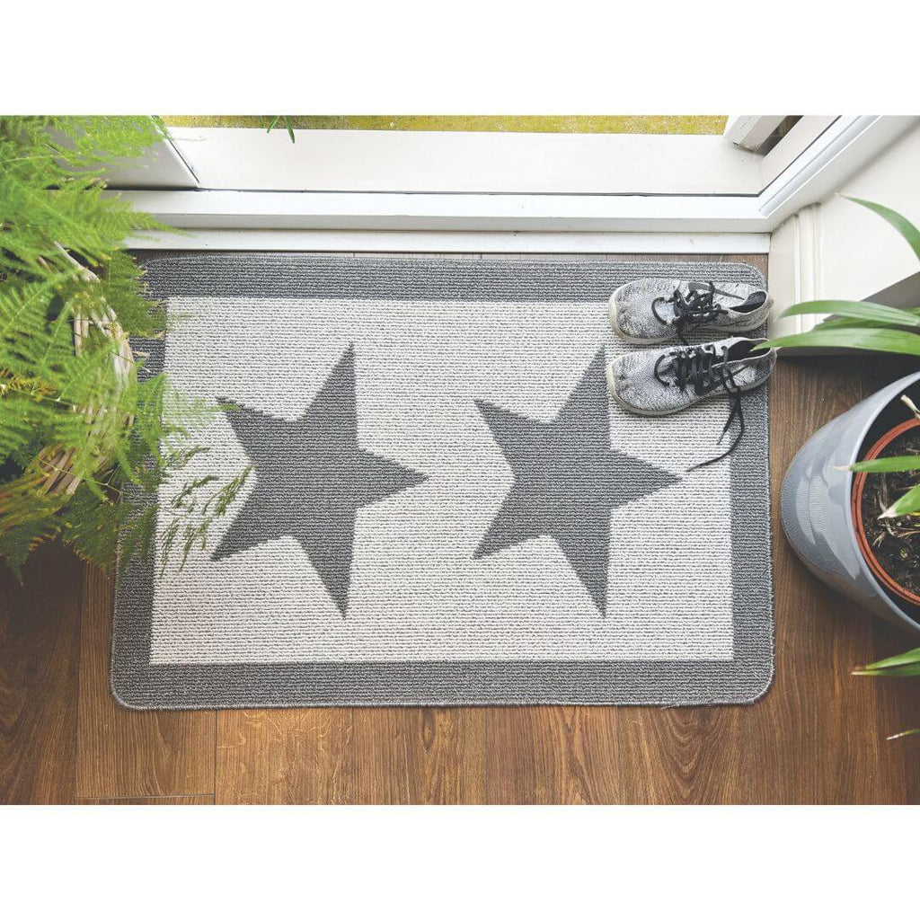 Washable Mat and Runner Star Design