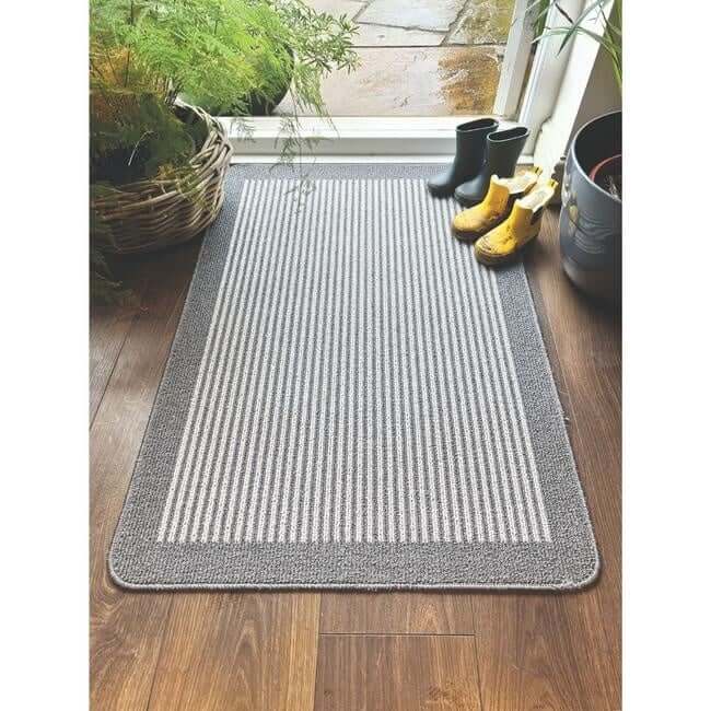 Washable Mat and Runners Stripe Design