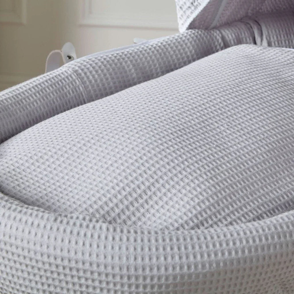 grey-waffle-grey-wicker-baby-moses-basket-with-stand-221521 - Bobobiy