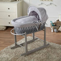 grey-waffle-grey-wicker-baby-moses-basket-with-stand-487308 - Bobobiy