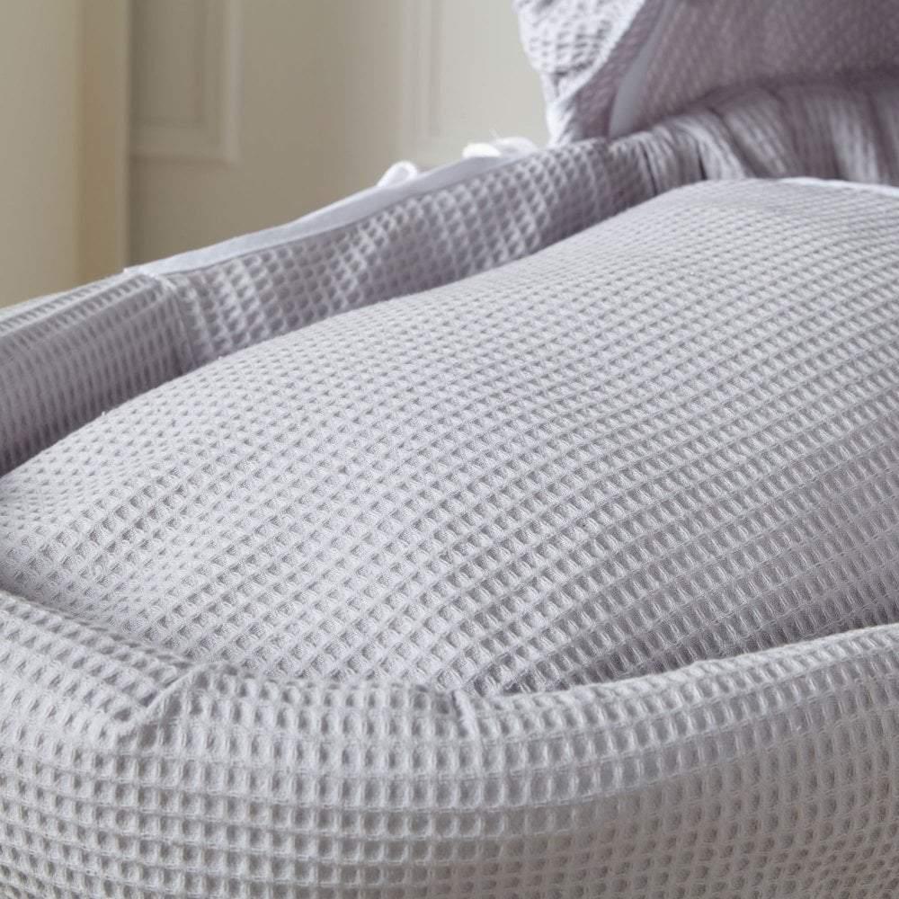 grey-waffle-moses-basket-bedding-set-653317 - Bobobiy