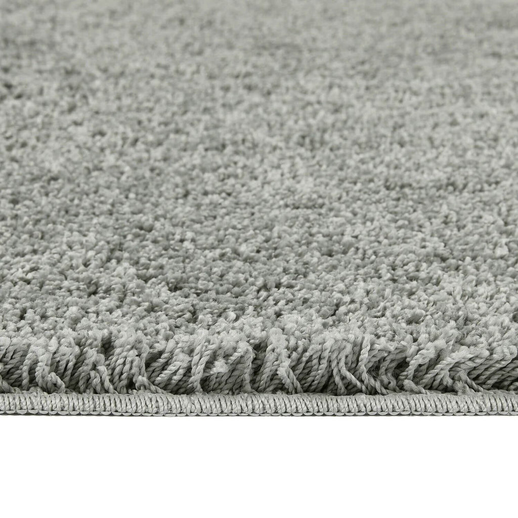 Washable Ghost Grey Shaggy Rug
