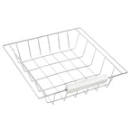 White wire basket shelf for kitchen trolley cart