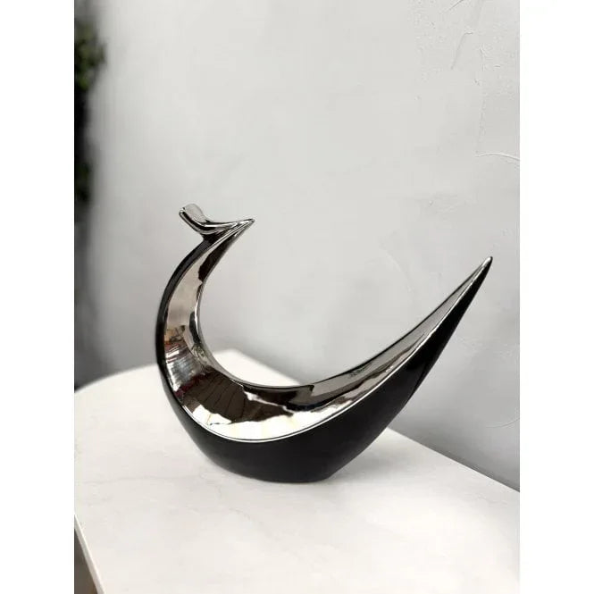 hand-casted-ceramic-abstract-bird-sculpture-black-silver-glossy-finish-p1426-54125_medium_65fe29c9-8dac-4a9a-8a24-3d96bf27e6fc - Bobobiy