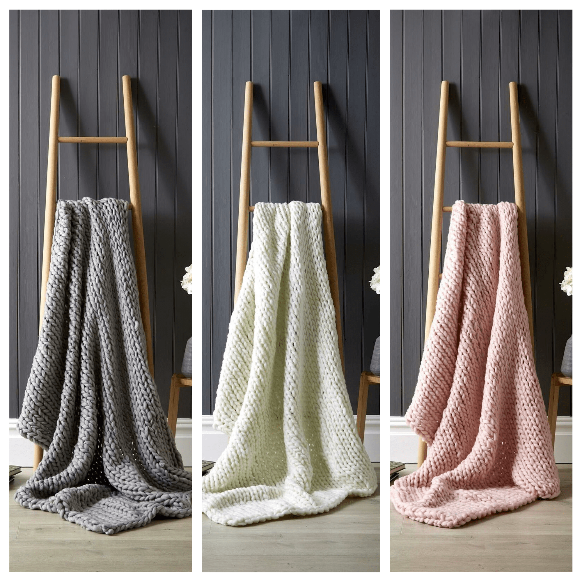 Handmade Chunky Cable Knit Throw Luxurious Oversized Super Soft Fleece Blanket for Sofa Bed Decor, Vibrant Bold Colors Cozy Stylish Home Gift