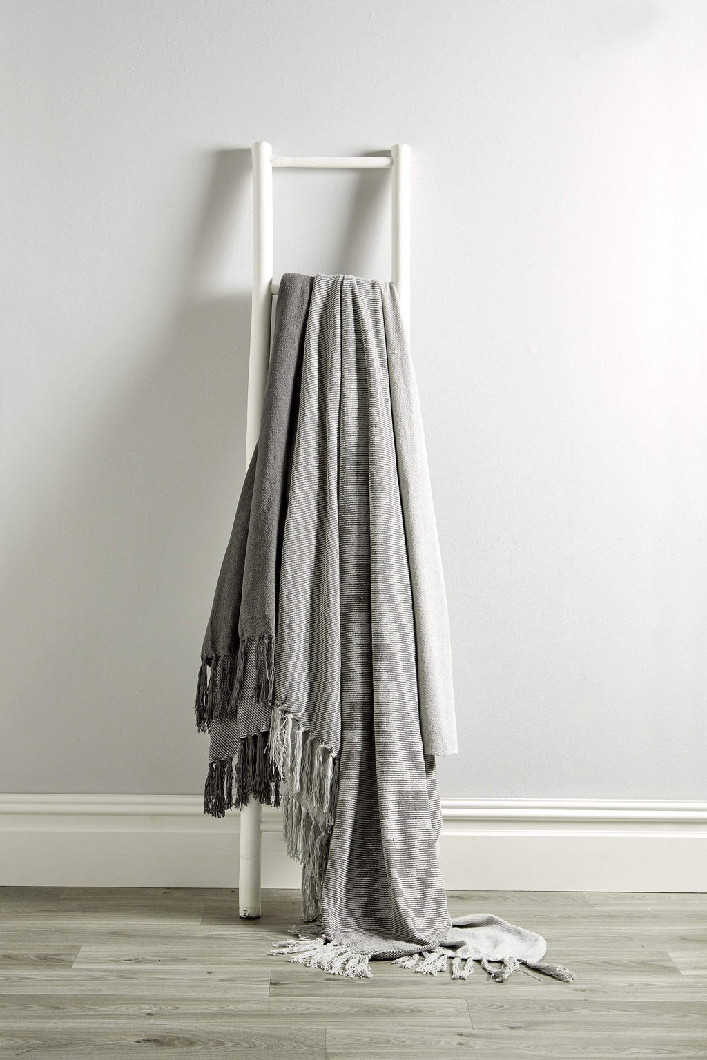 Handwoven Large Check Pure Indian Cotton Throw Blanket with Tassels Eco-Friendly Home Decor in Multiple Sizes