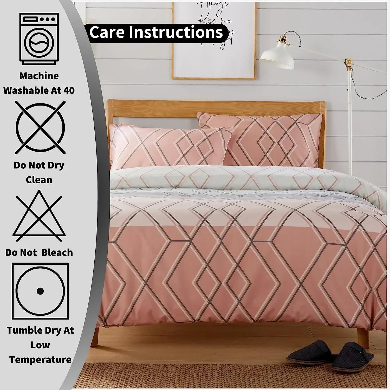 havanna-geo-reversible-luxury-cotton-blend-duvet-cover-set-with-pillowcases-in-pink-and-teal-single-double-king-by-olivia-rocco-duvet-cover-918373551 - Bobobiy