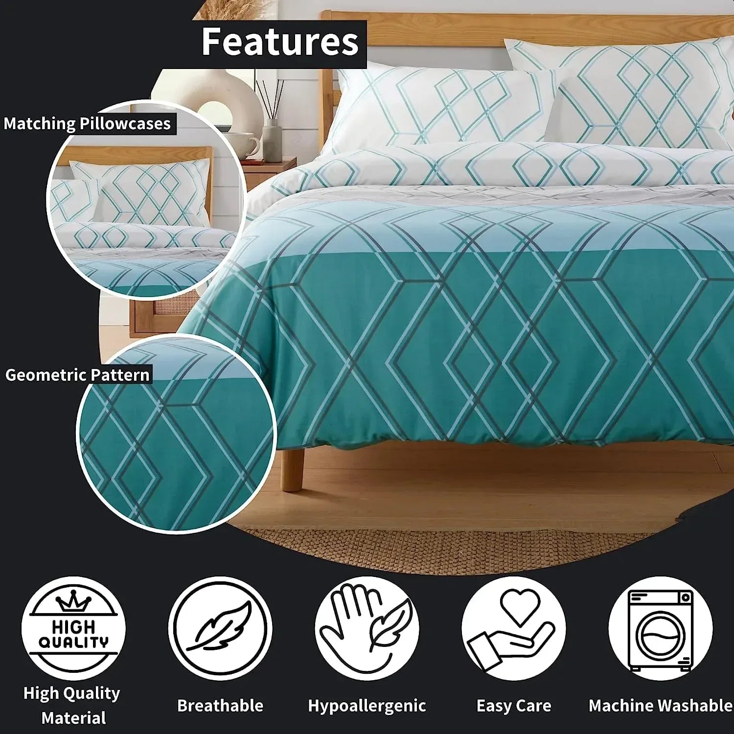 havanna-geo-reversible-luxury-cotton-blend-duvet-cover-set-with-pillowcases-in-pink-and-teal-single-double-king-by-olivia-rocco-duvet-cover-918373553 - Bobobiy