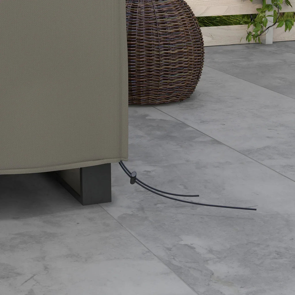 Large Square Patio Garden Furniture Set Cover 600D Oxford Waterproof, 230 x 230 x 70cm, Grey - Bobobiy