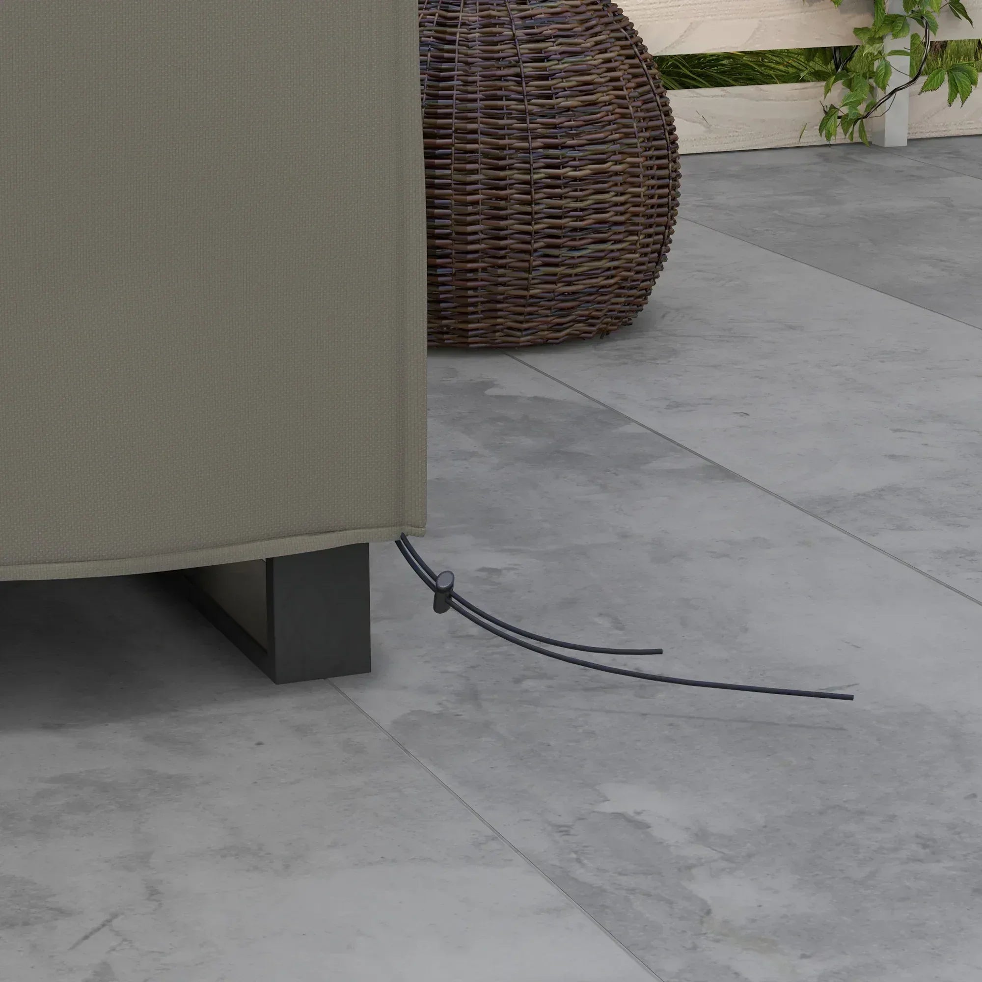 Large Square Patio Garden Furniture Set Cover 600D Oxford Waterproof, 230 x 230 x 70cm, Grey - Bobobiy