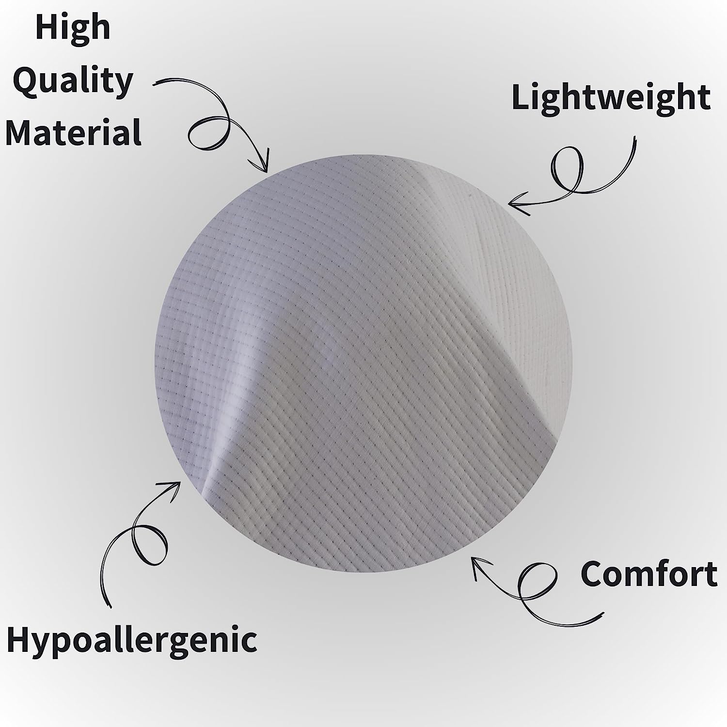 Hotel Collection 240 x 260 cm Quilted Bedspread in Sustainable Cotton Soft and Durable White and Grey Bedding for Elegant Bedroom Decor