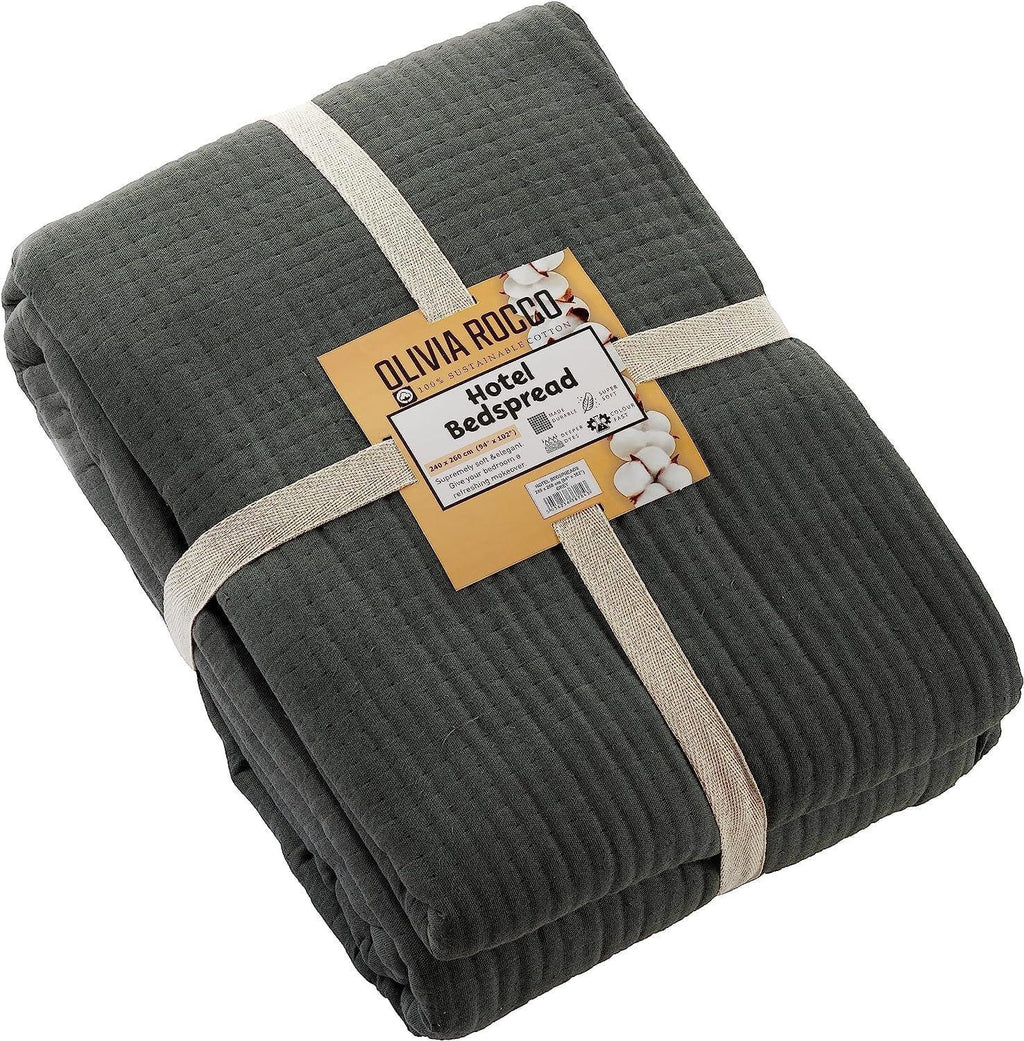 hotel-collection-240-x-260-cm-quilted-bedspread-in-sustainable-cotton-soft-and-durable-white-and-grey-bedding-for-elegant-bedroom-decor-by-olivia-rocco-bedspread-918381439 - Bobobiy