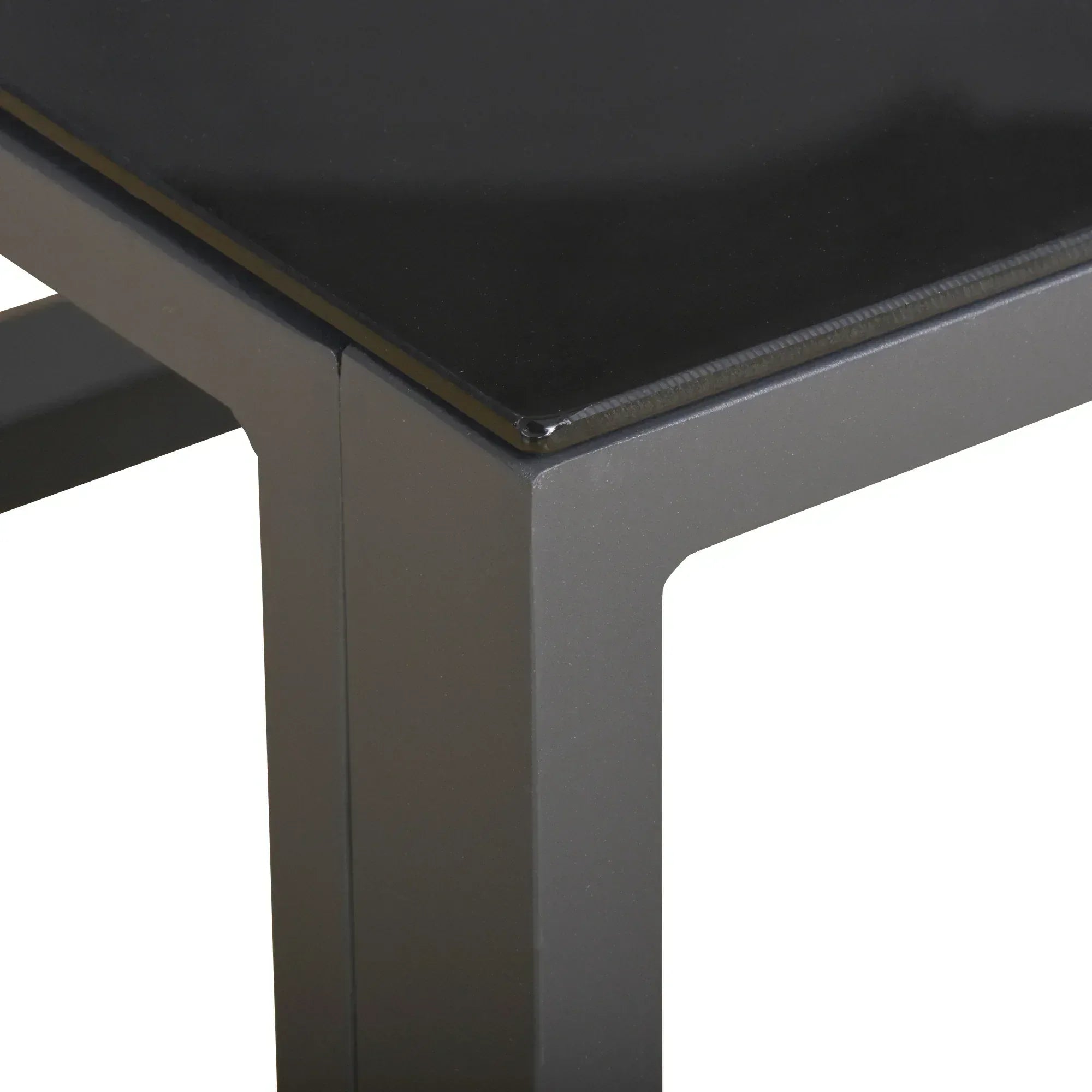 5 Pieces Outdoor Patio Furniture Set, Sofa Couch with Glass Coffee Table, Cushioned Chairs and Aluminum Tube, for Balcony Garden Backyard, Grey - Bobobiy