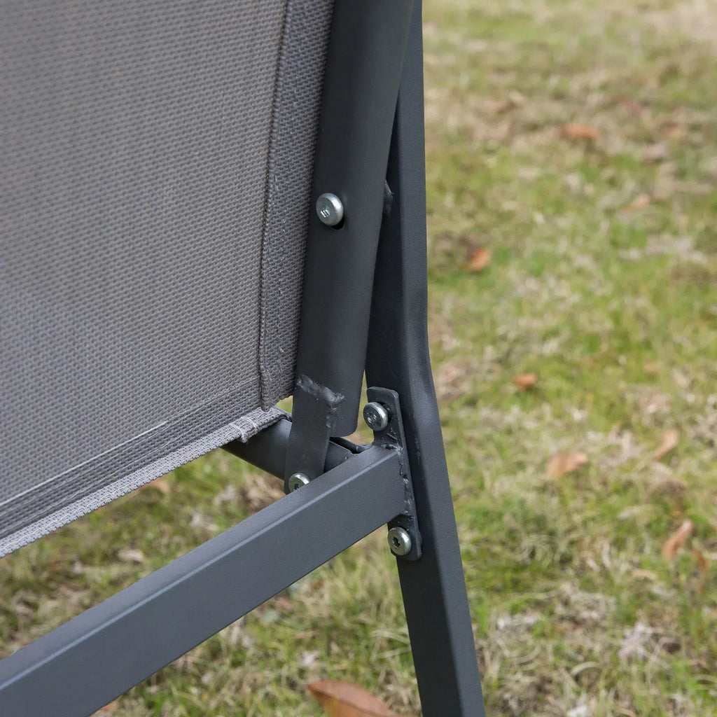 Four-Piece Minimal Garden Patio Set - Grey - Bobobiy