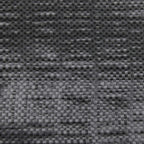 Close-up of black nonwoven weed control fabric texture with cross-hatched pattern
