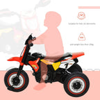 Red and black pedal motorcycle tricycle with gray seat and yellow '1' side panel
