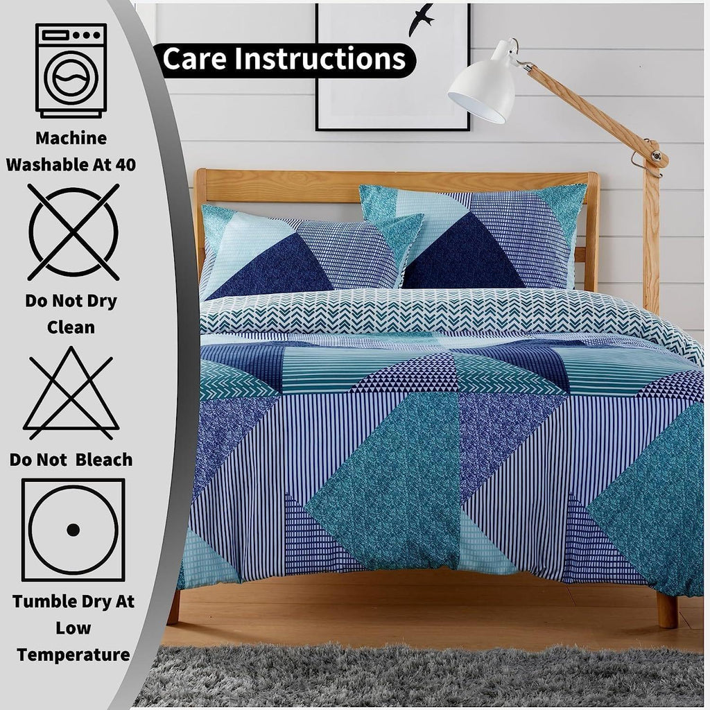 jasper-teal-durable-printed-duvet-cover-set-with-button-closure-by-olivia-rocco-elegant-bedroom-decor-in-single-double-and-king-sizes-premium-polyester-duvet-cover-917968570 - Bobobiy