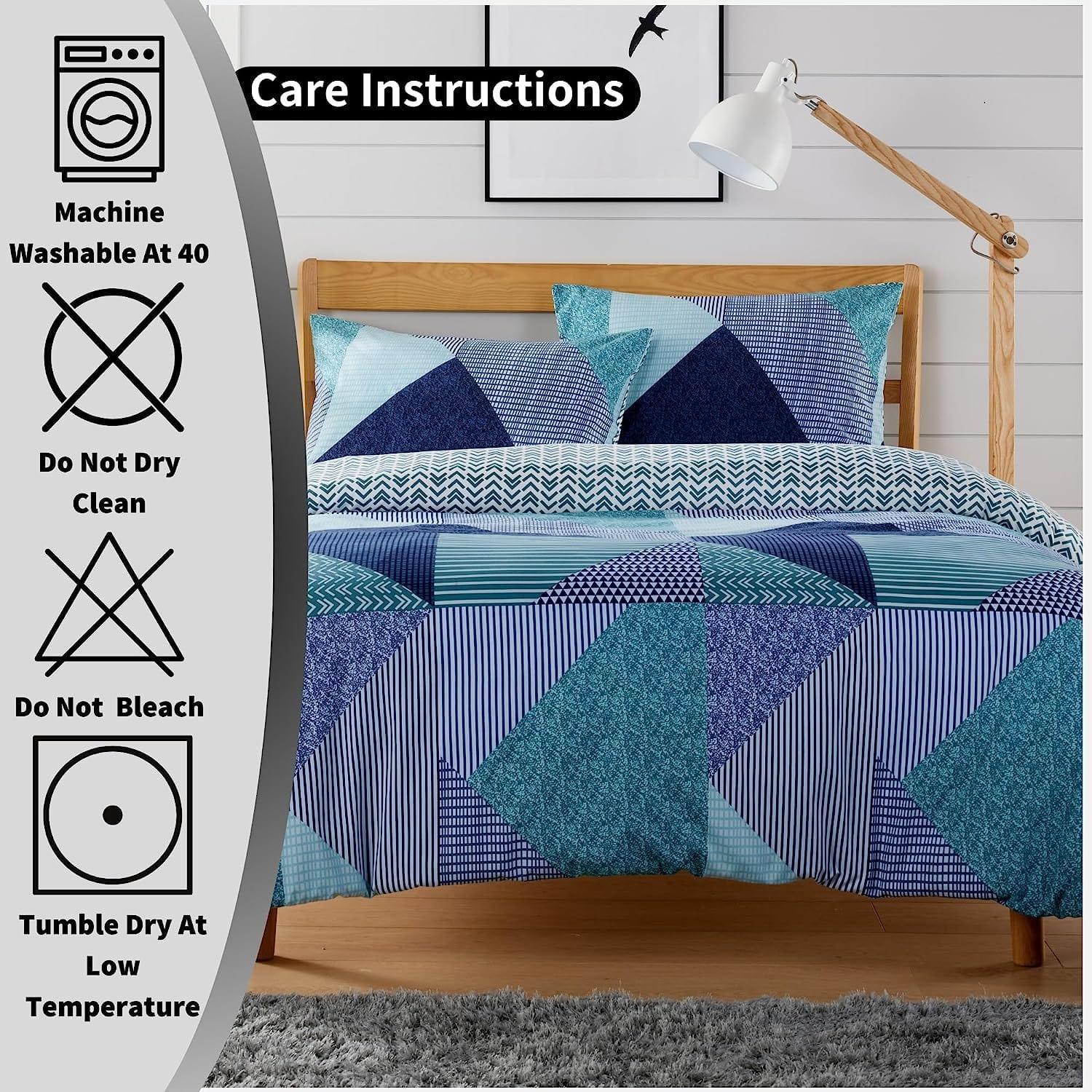 jasper-teal-durable-printed-duvet-cover-set-with-button-closure-by-olivia-rocco-elegant-bedroom-decor-in-single-double-and-king-sizes-premium-polyester-duvet-cover-917968570 - Bobobiy