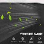 Dark gray textured outdoor fabric panel for chair upholstery