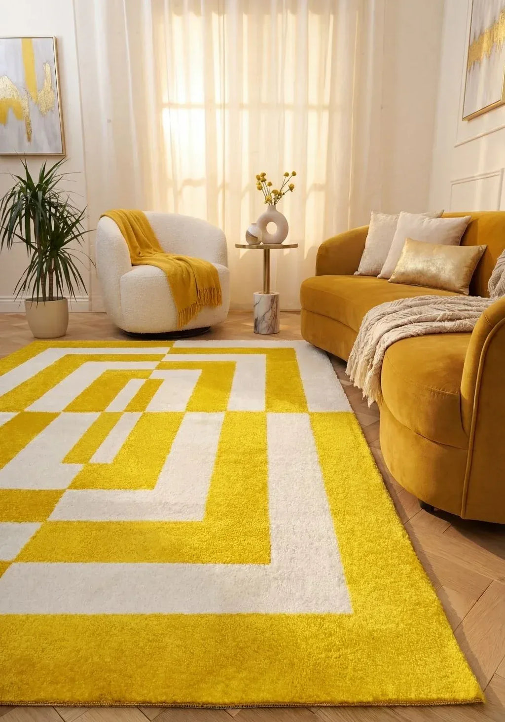 joli_geometric_yellow_white_living_room - Bobobiy
