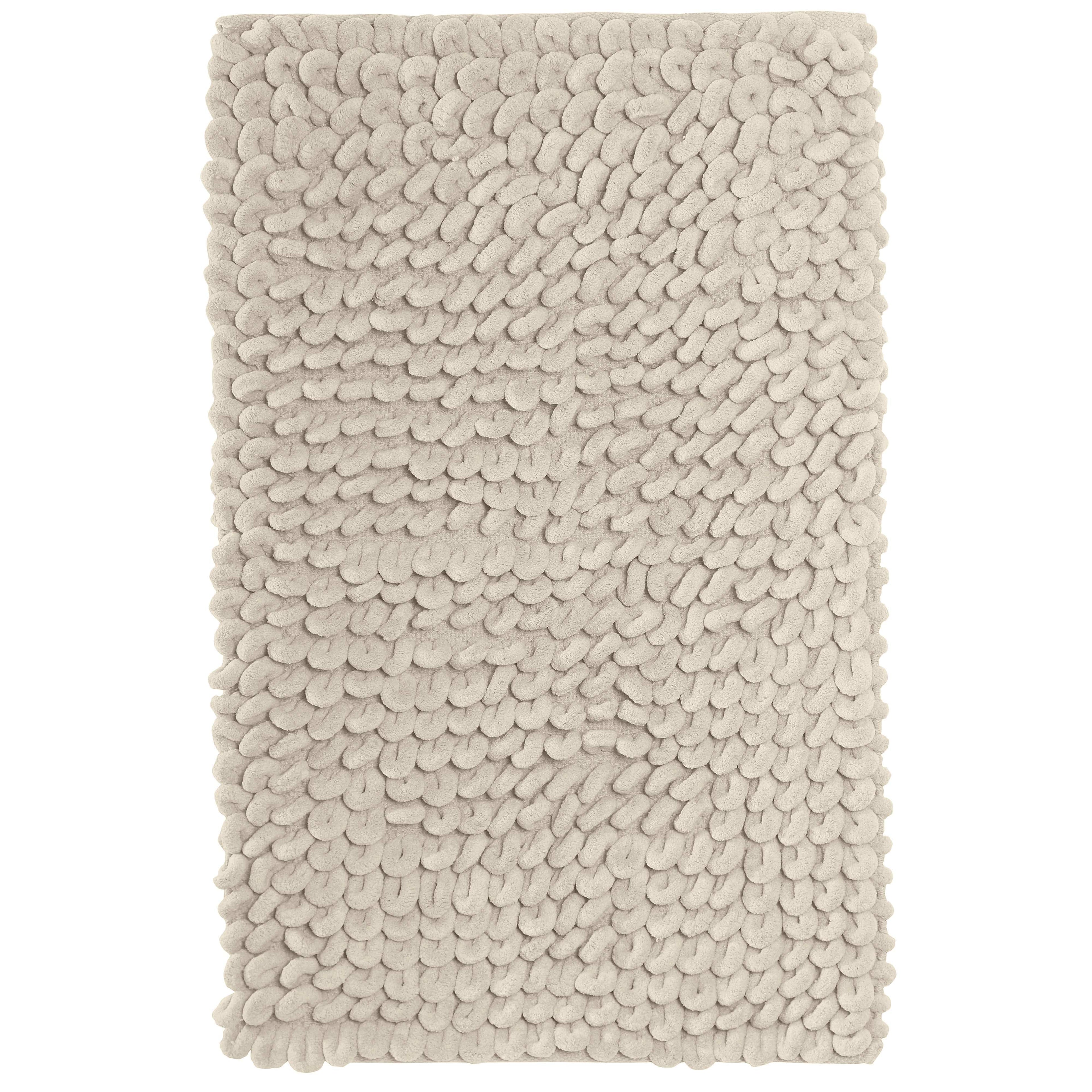 Jumbo Loop Bath Mat Non Slip Water Absorbent Rug for Shower & Toilet Large Size Floor Mats
