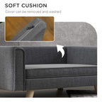 Grey dog sofa bed cushion with removable, washable cover zipper detail