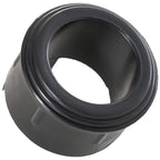 Black umbrella base weight close-up of circular knob ring for pole attachment