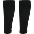 kids-leg-sleeve-socks-black-fits-over-calf-shin-pads-compression-sleeves-for-football-training-running-by-sock-stack-black-socks-1176513502 - Bobobiy